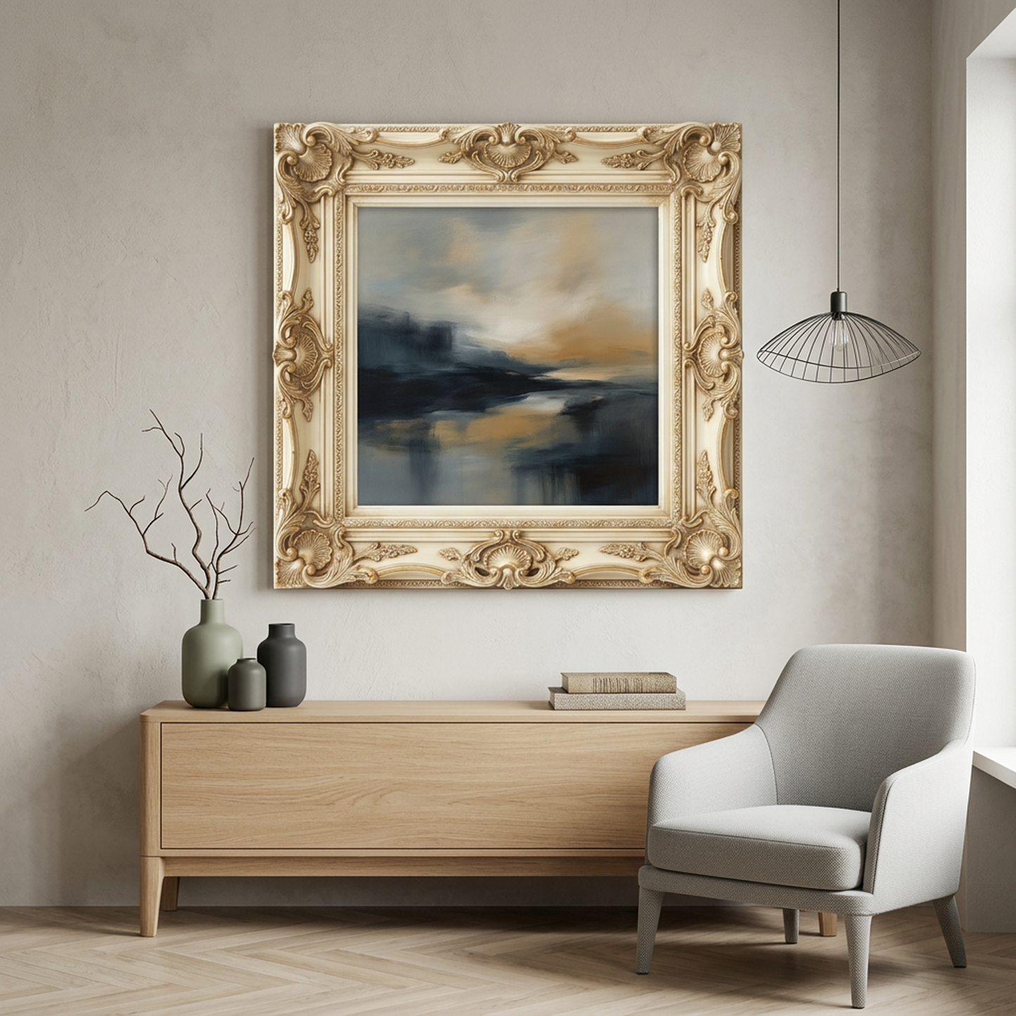Vintage Baroque Gold Picture Frame