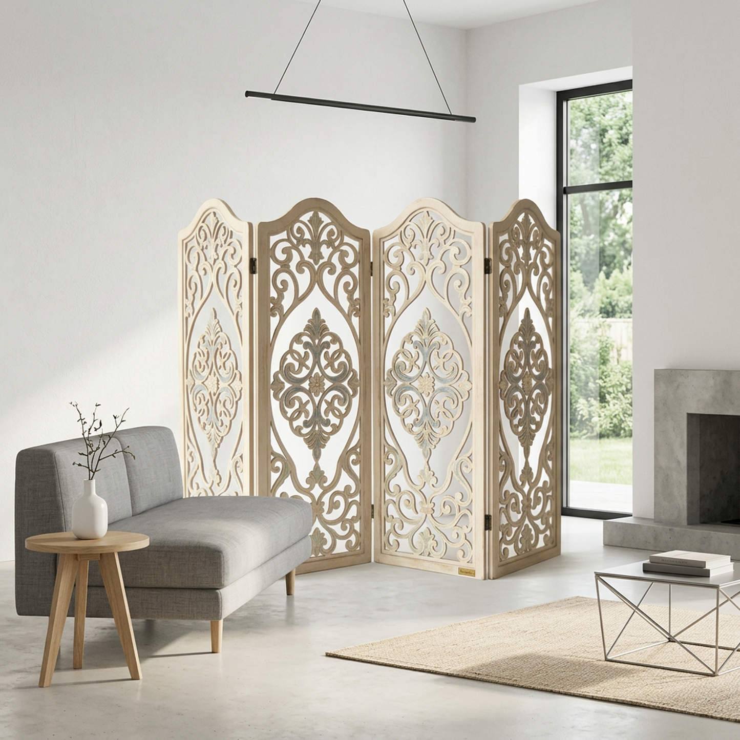 French Vintage Folding Room Divider